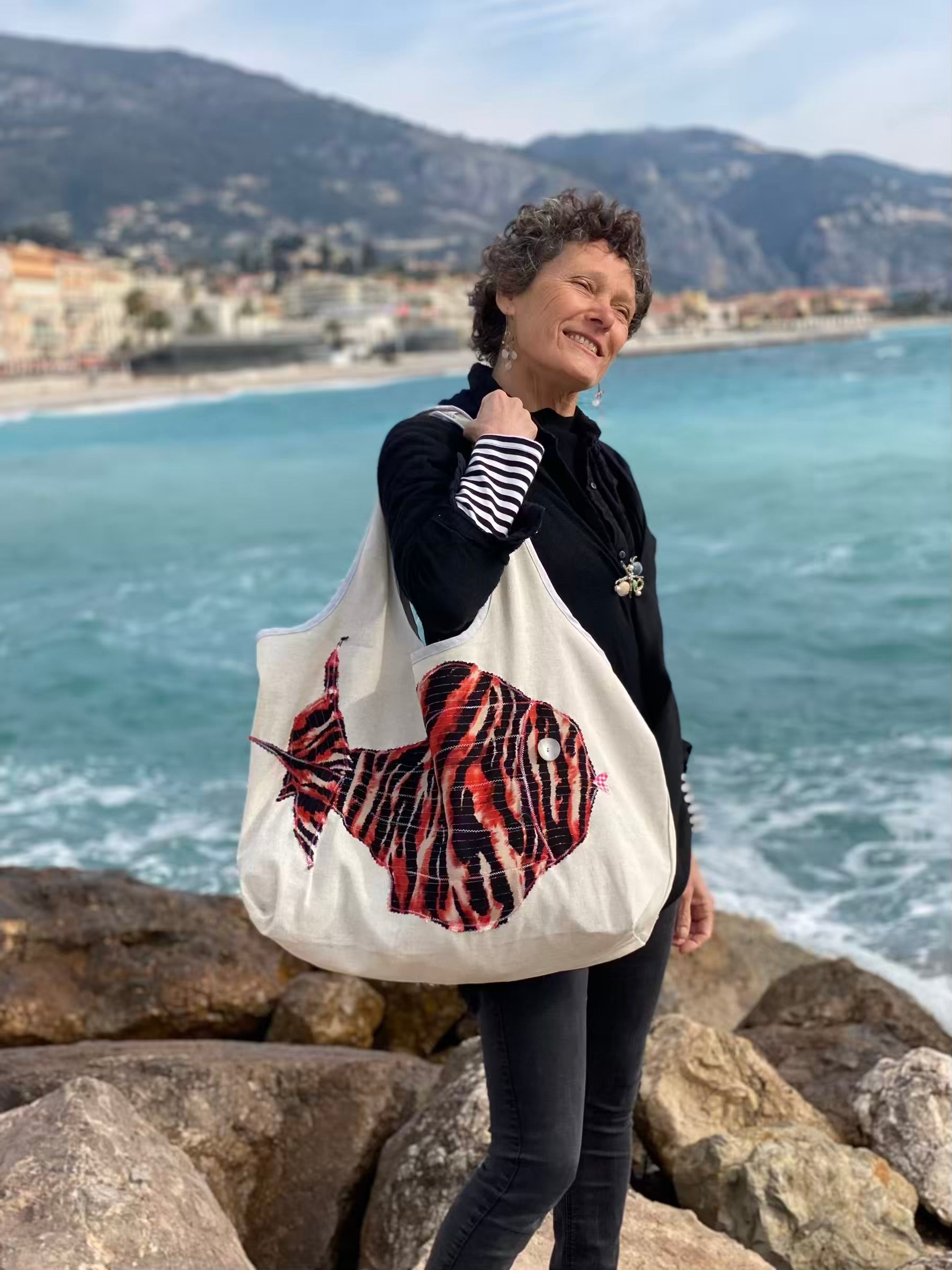 Grand Sac Cabas MariParis – Collection Trésors Marins