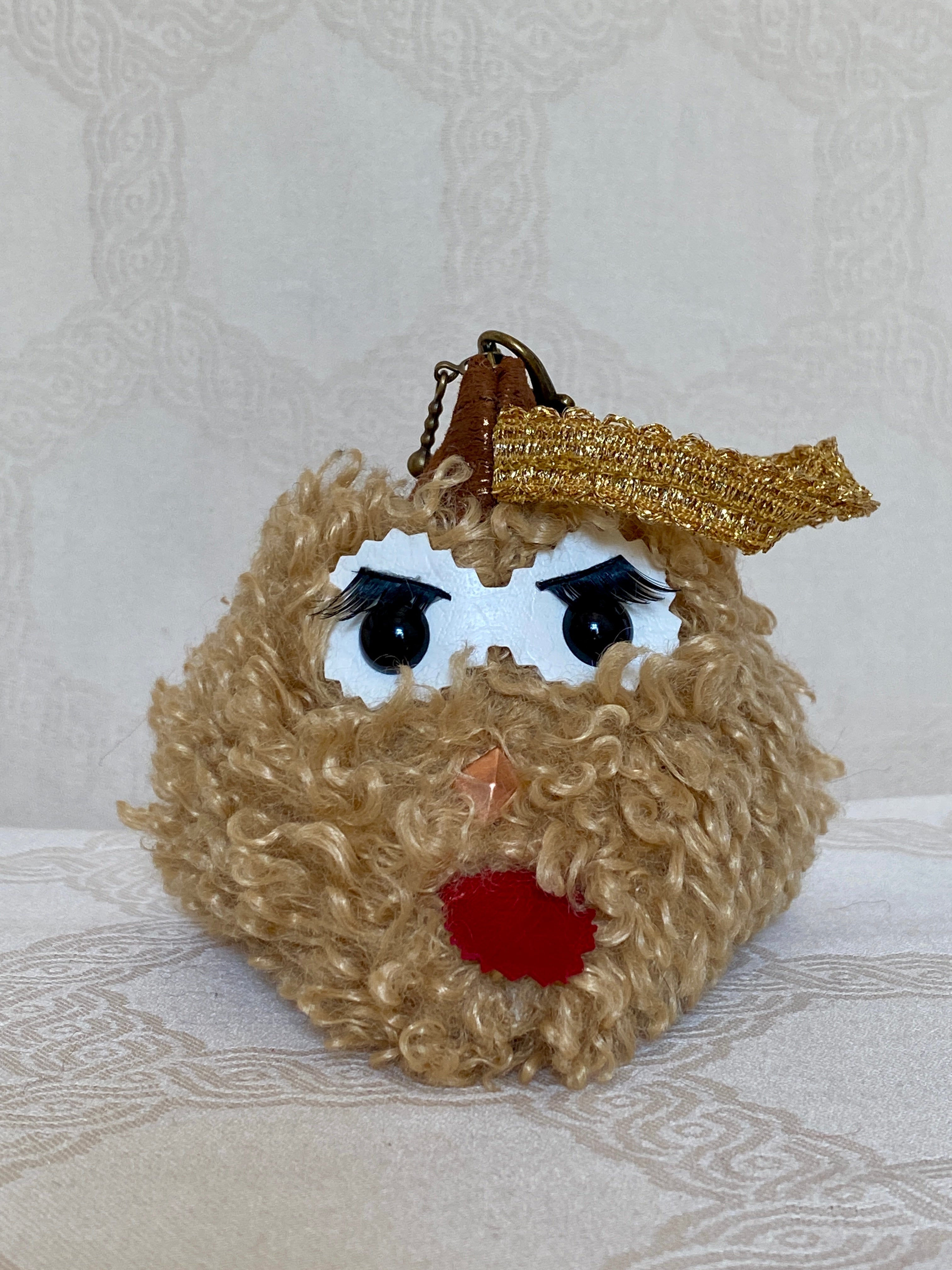 Berlingot Bouffon Bouclé Blond – Pochette Fantaisie Fait Main | MariParis