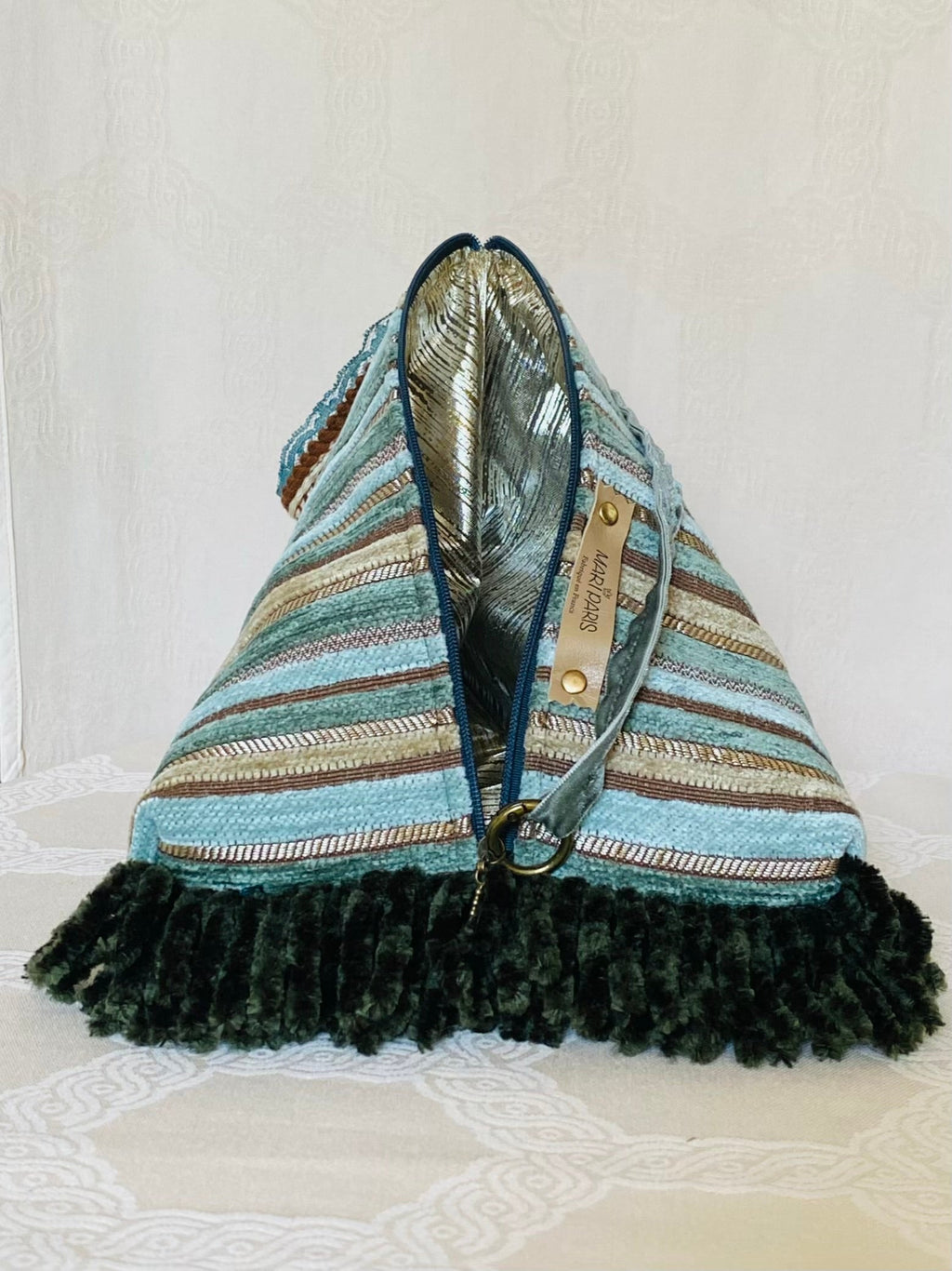 Berlingot Les Années Folles – Bleu Turquoise & Franges