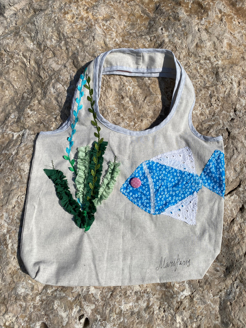 Grand Sac Cabas MariParis – Collection Trésors Marins