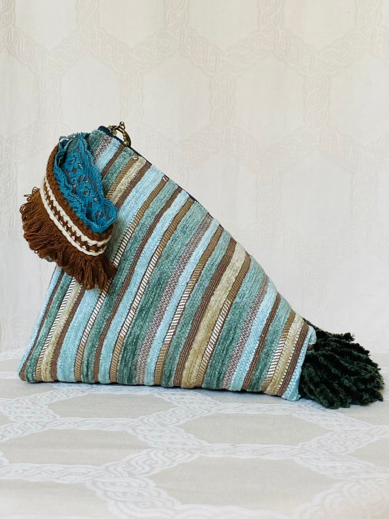 Berlingot Les Années Folles – Bleu Turquoise & Franges