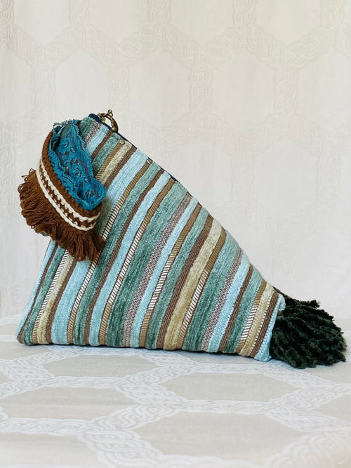 Berlingot Les Années Folles – Bleu Turquoise & Franges