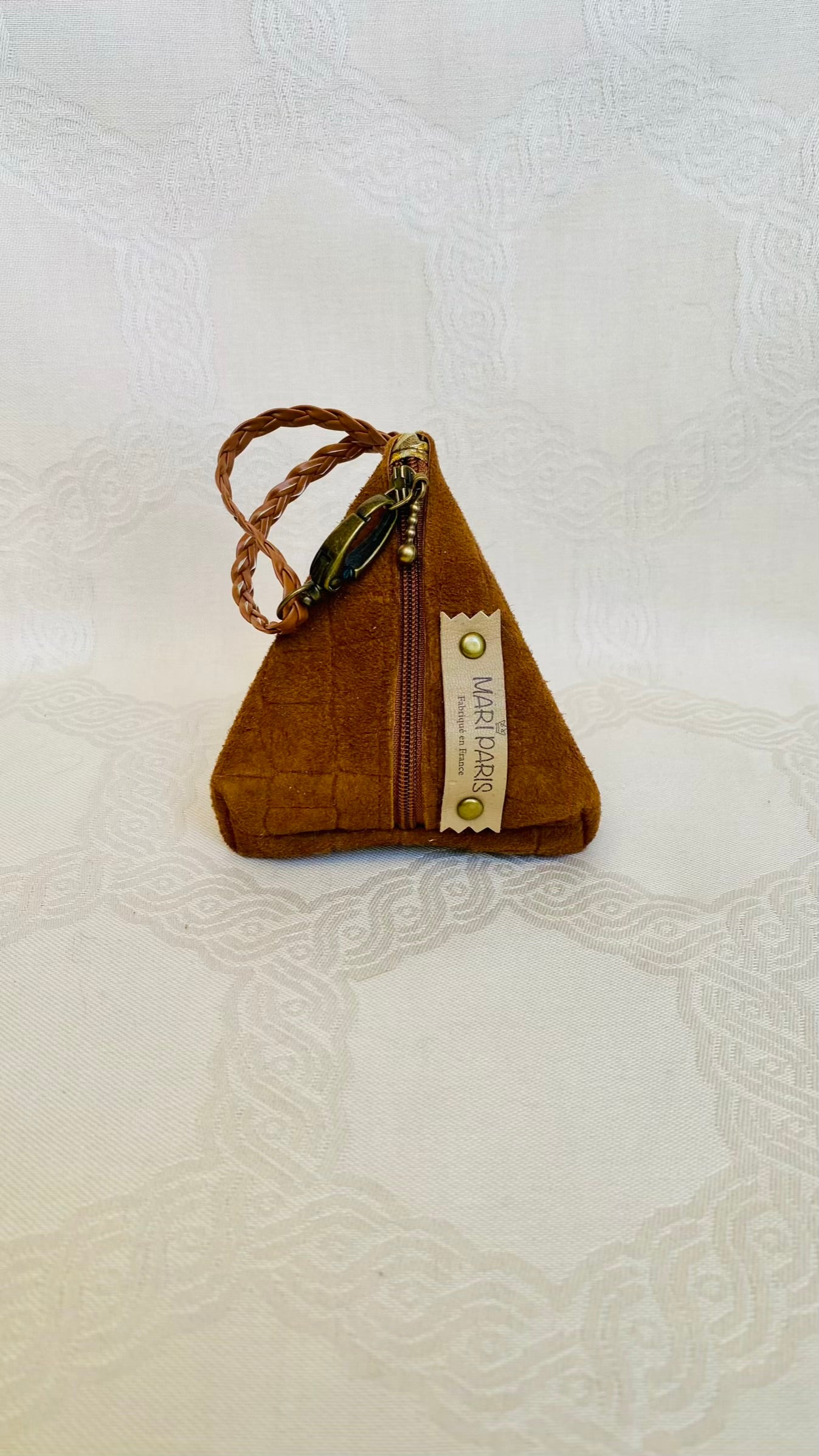Sac Berlingot Marron Cuir – Collection Les Essentiels MariParis