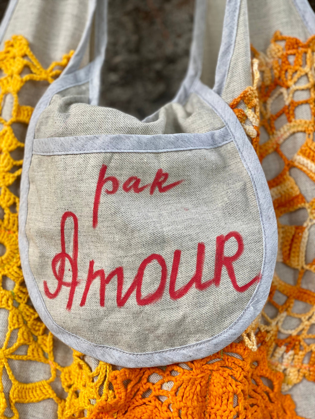 Grand Sac Cabas Crochet Soleil – Collection Jardin Impérial