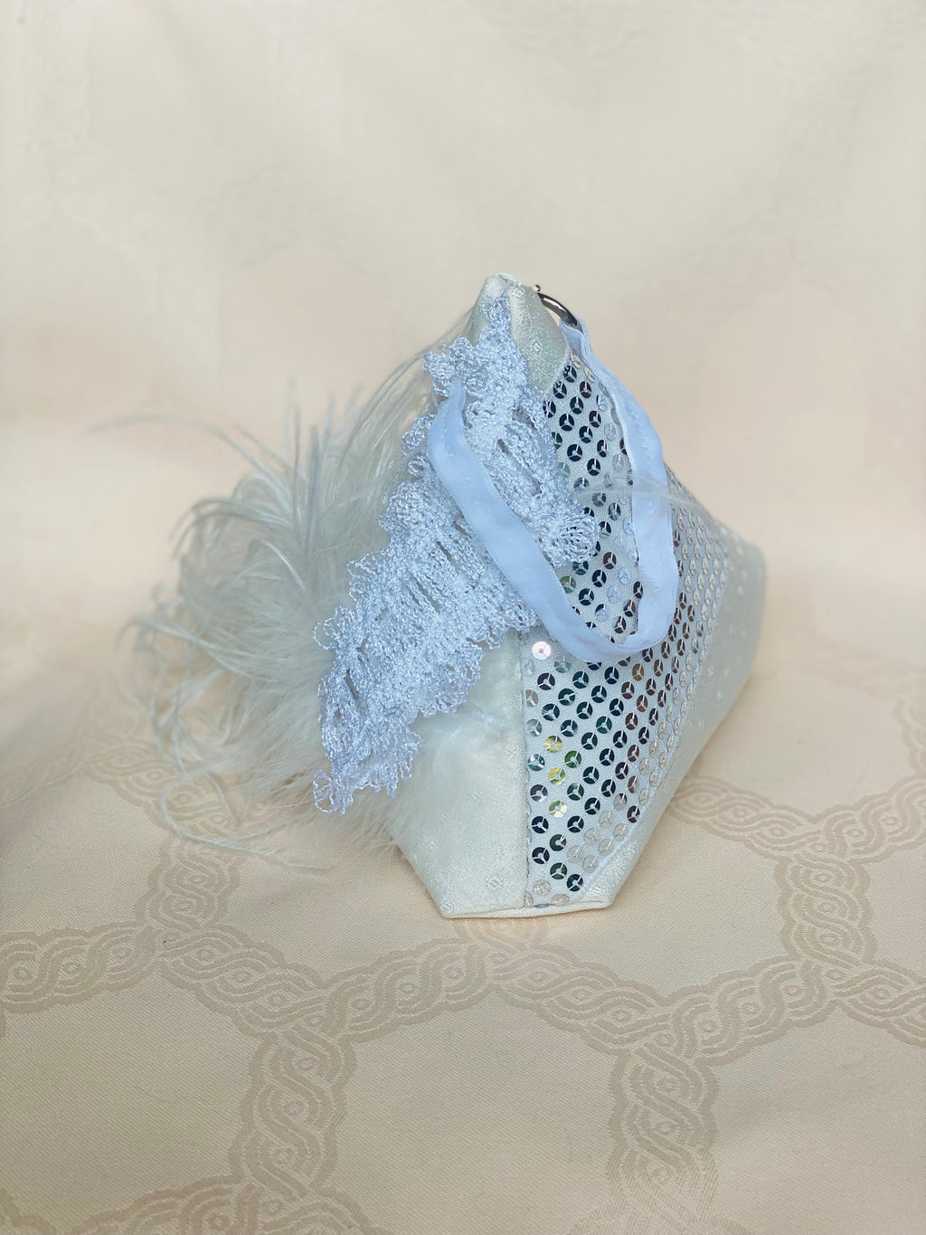 Sac Berlingot MariParis – Collection Mariage — Pièce unique artisanale Fait main en France