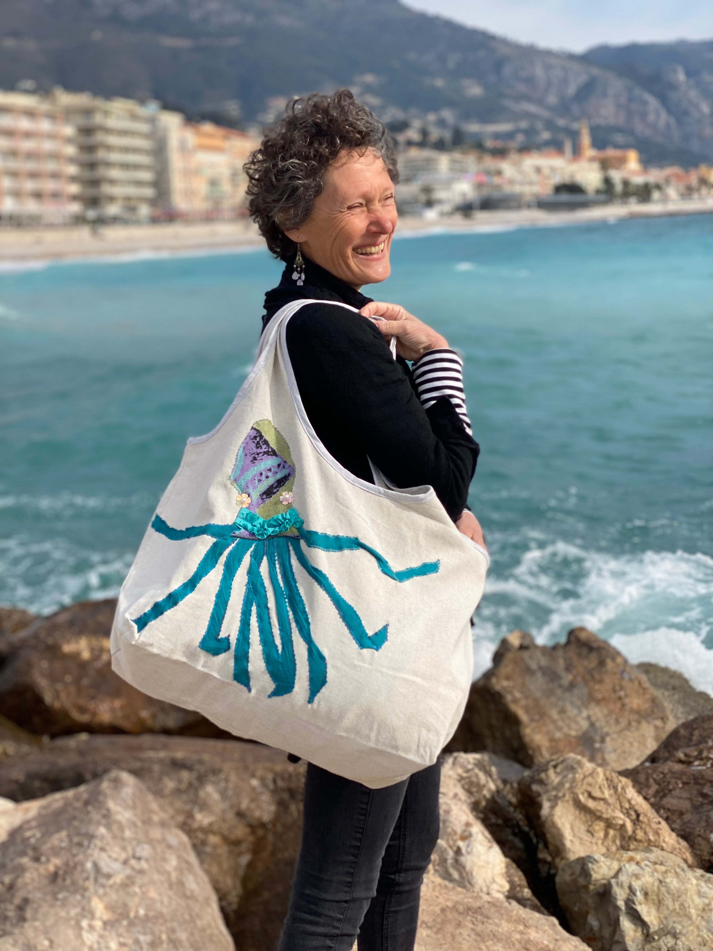 Grand Sac Cabas MariParis – Collection Trésors Marins