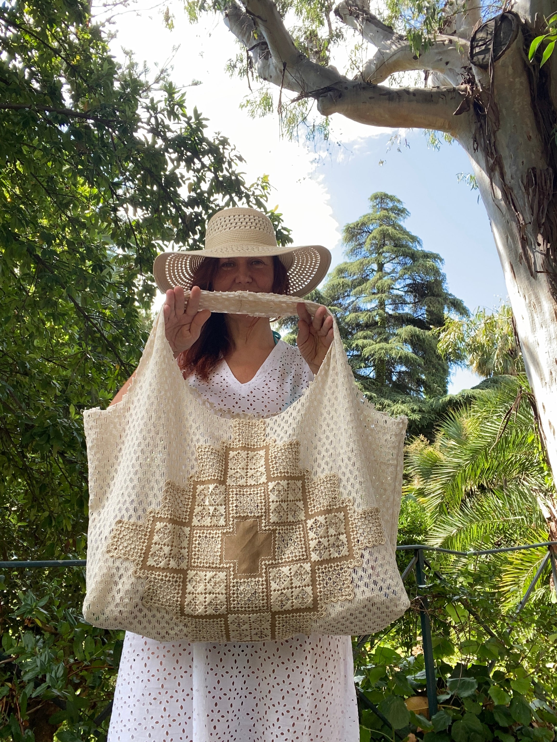 Grand Sac Cabas MariParis – Collection Jardin Impérial