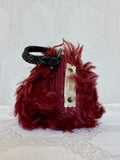 Berlingot Bouffon Bordeaux Grognon – Pochette Fantaisie Fait Main | MariParis