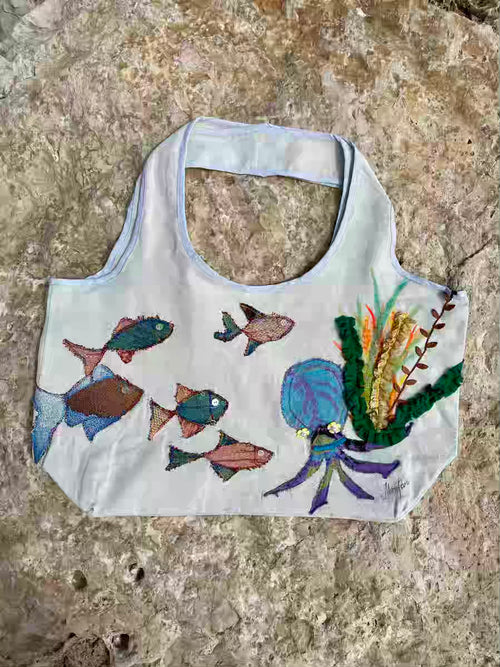 Grand Sac Cabas MariParis – Collection Trésors Marins