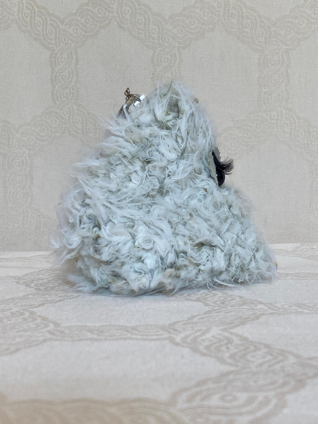 Berlingot Bouffon Blanc Kaki – Pochette Fantaisie Fait Main | MariParis
