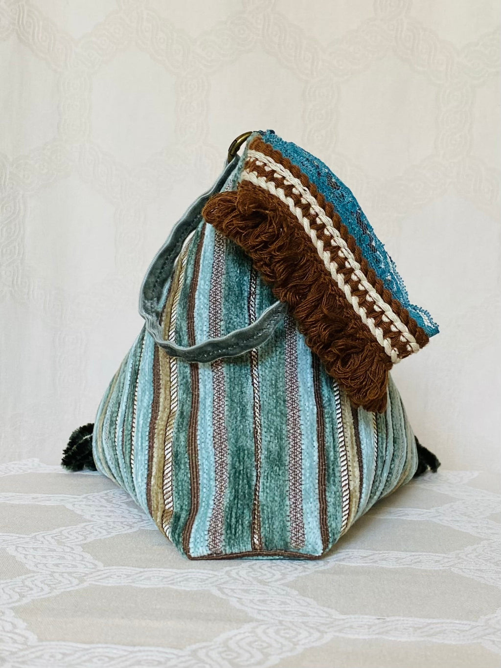 Berlingot Les Années Folles – Bleu Turquoise & Franges
