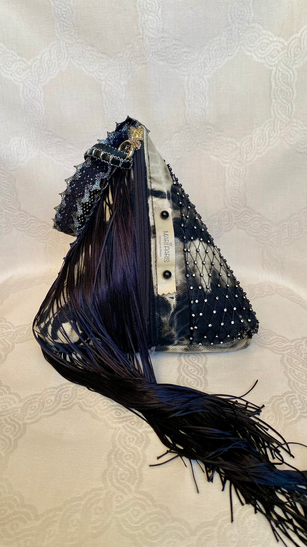 Sac Berlingot MariParis – Collection Rock&Glam     Pièce unique artisanale Fait main en France