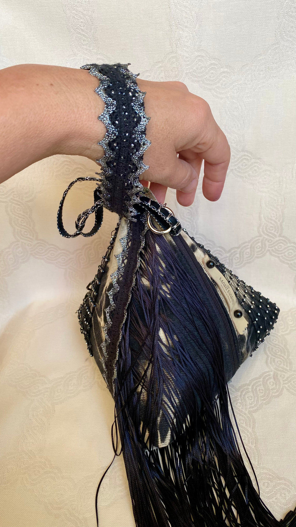 Sac Berlingot MariParis – Collection Rock&Glam     Pièce unique artisanale Fait main en France