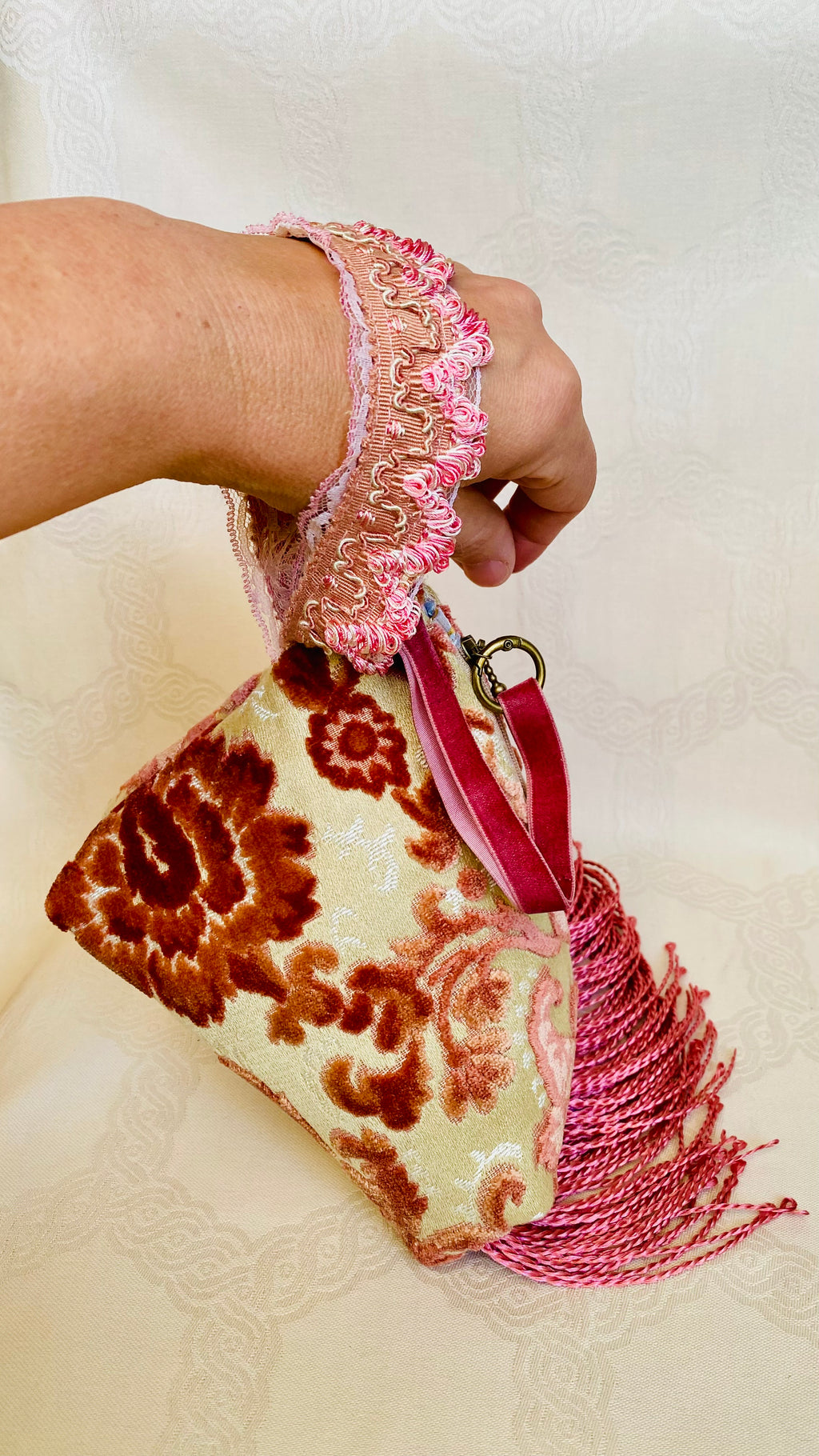 Sac Berlingot MariParis – Collection Marie-Antoinette Pièce unique artisanale Fait main en France