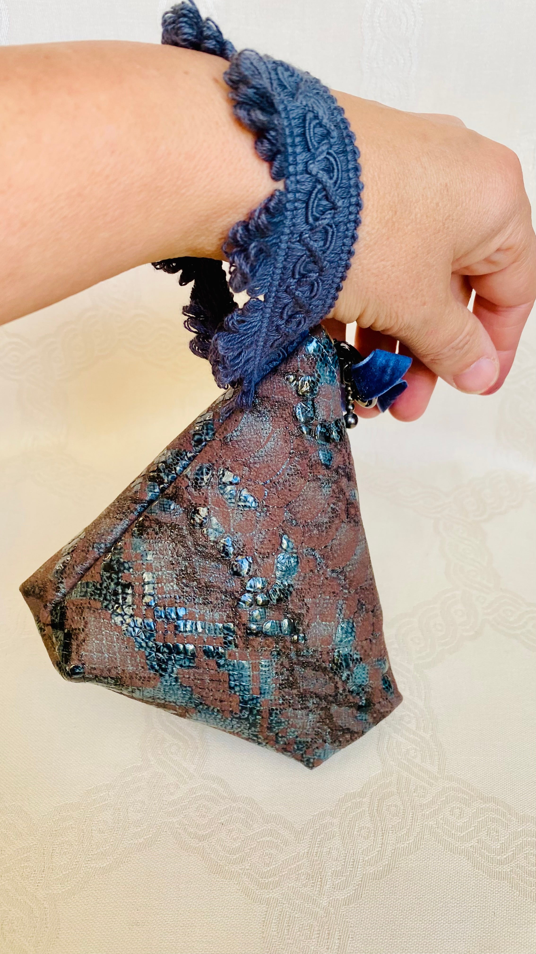 Sac Berlingot MariParis – Collection Rock&Glam     Pièce unique artisanale Fait main en France