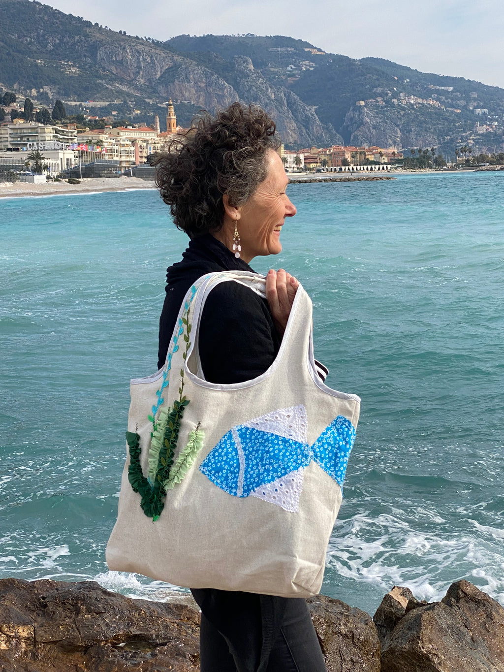Grand Sac Cabas MariParis – Collection Trésors Marins