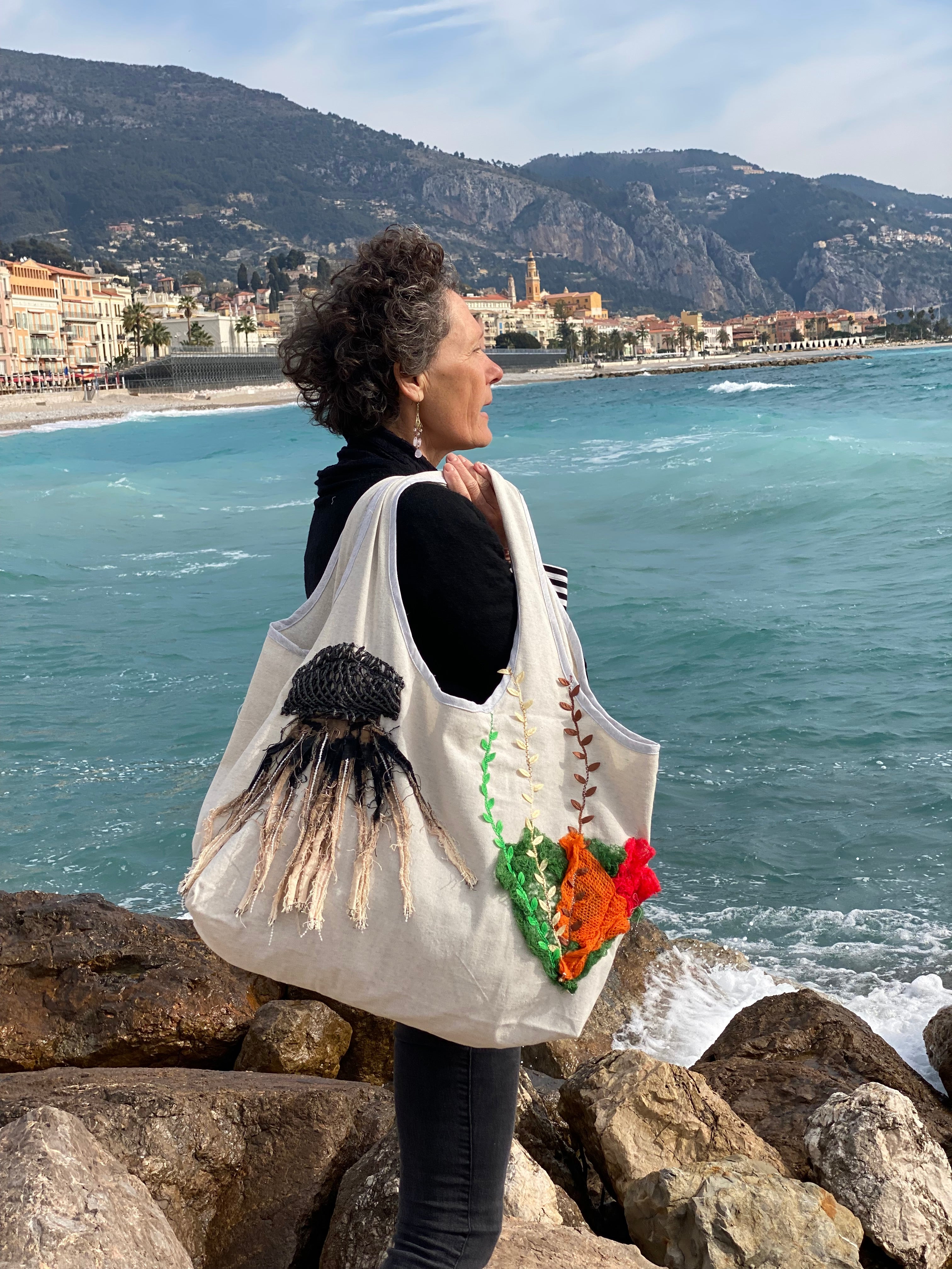 Grand Sac Cabas MariParis – Collection Trésors Marins