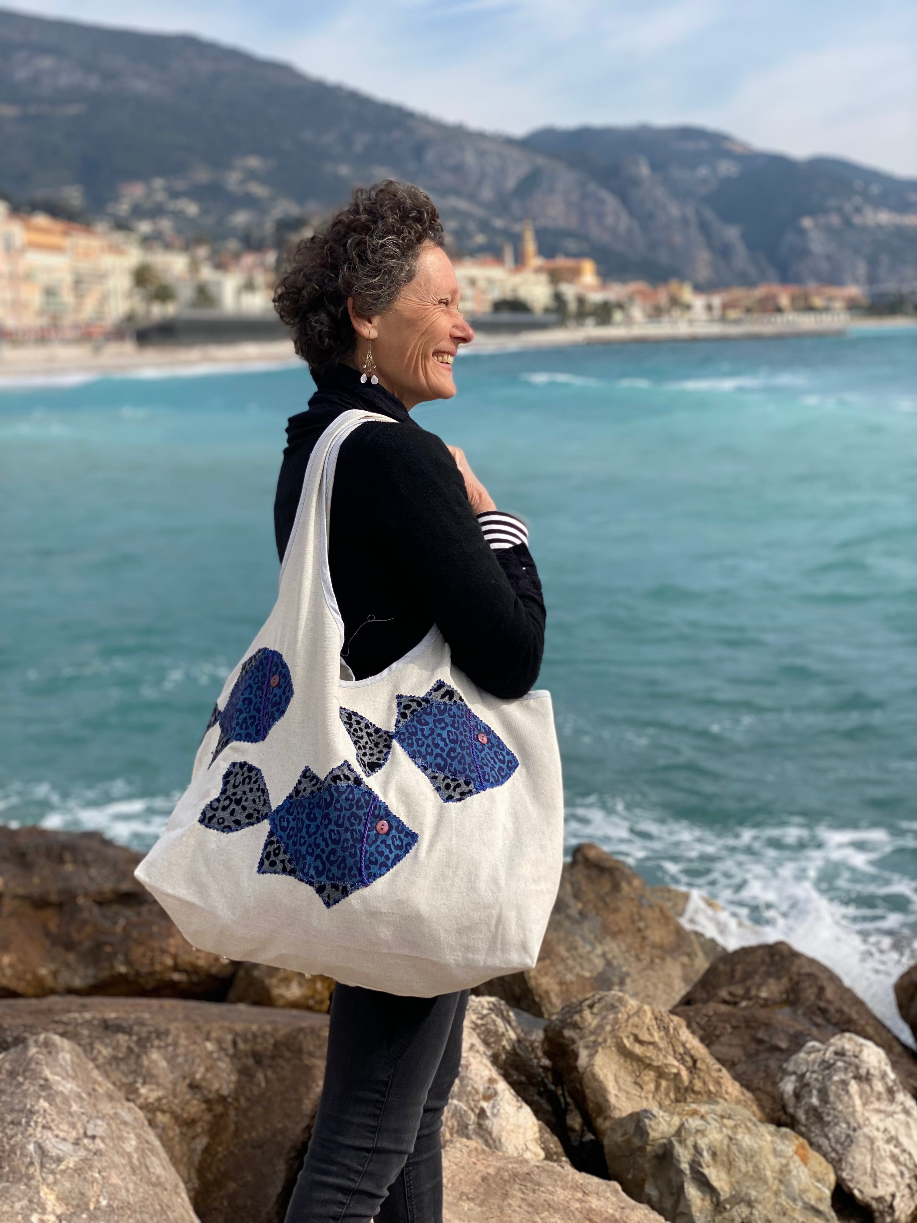 Grand Sac Cabas MariParis – Collection Trésors Marins