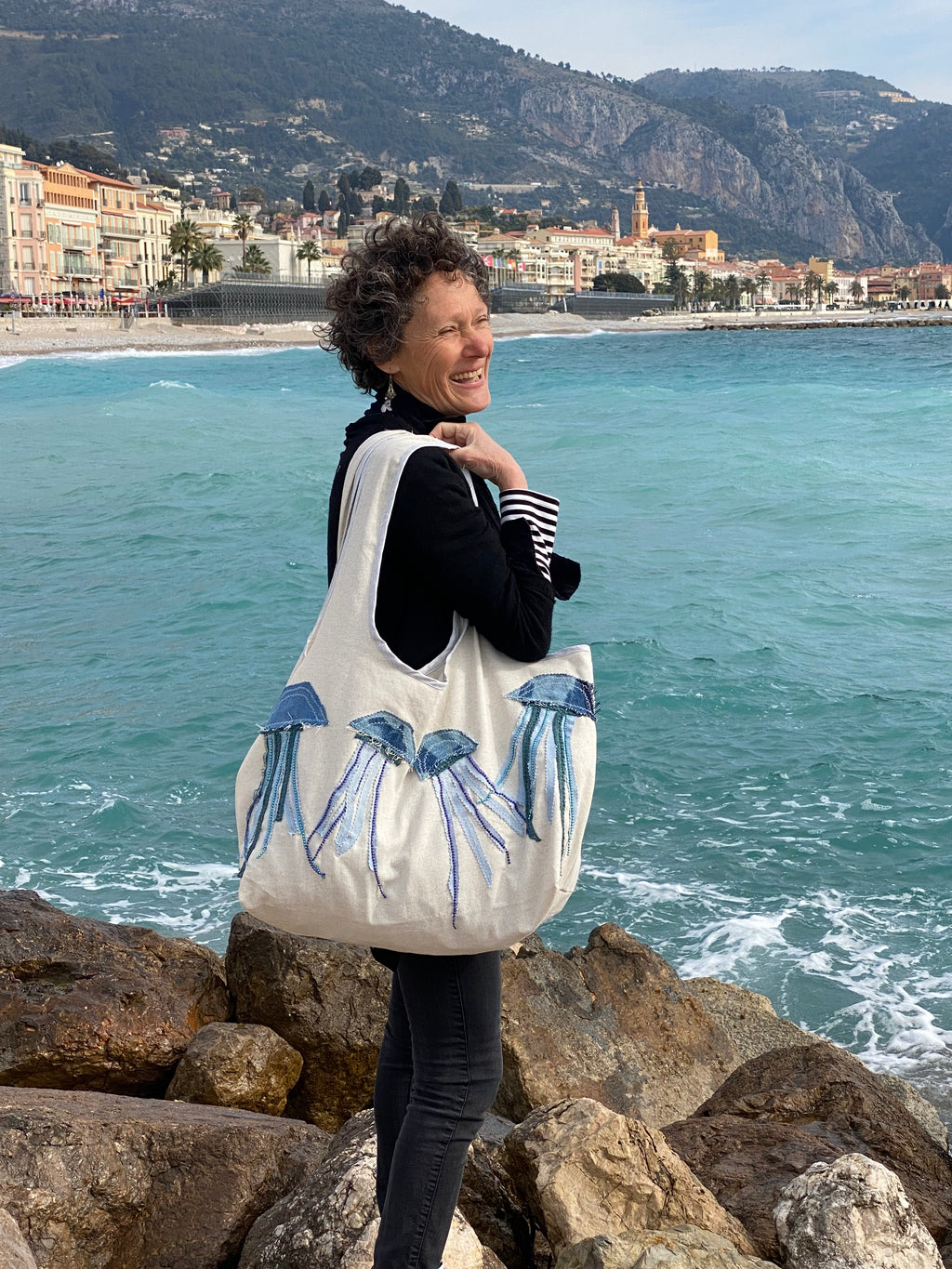 Grand Sac Cabas MariParis – Collection Trésors Marins