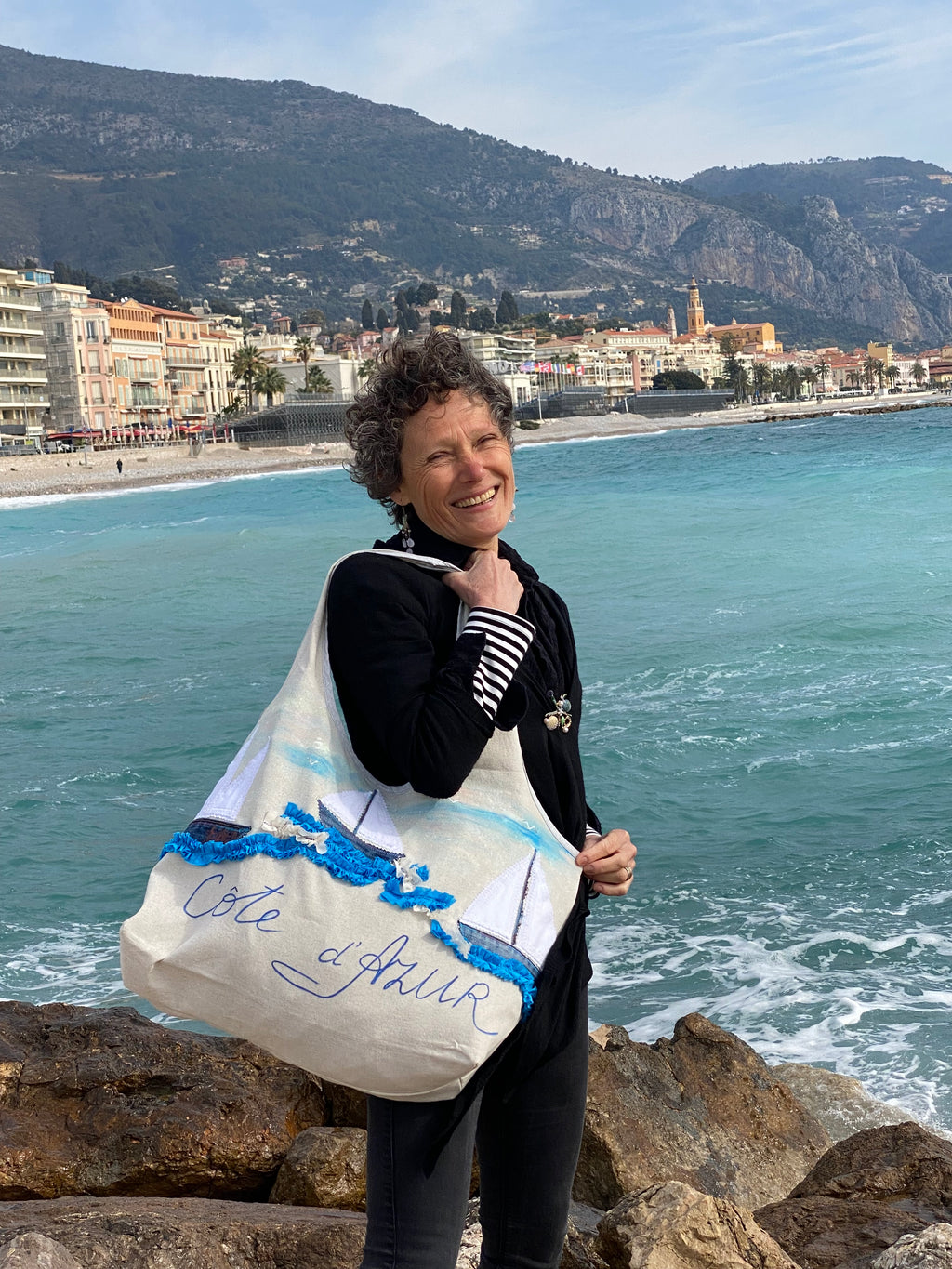 Grand Sac Cabas MariParis – Collection Trésors Marins