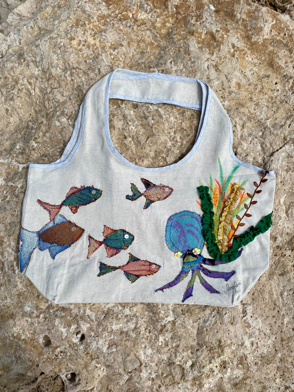 Grand Sac Cabas MariParis – Collection Trésors Marins