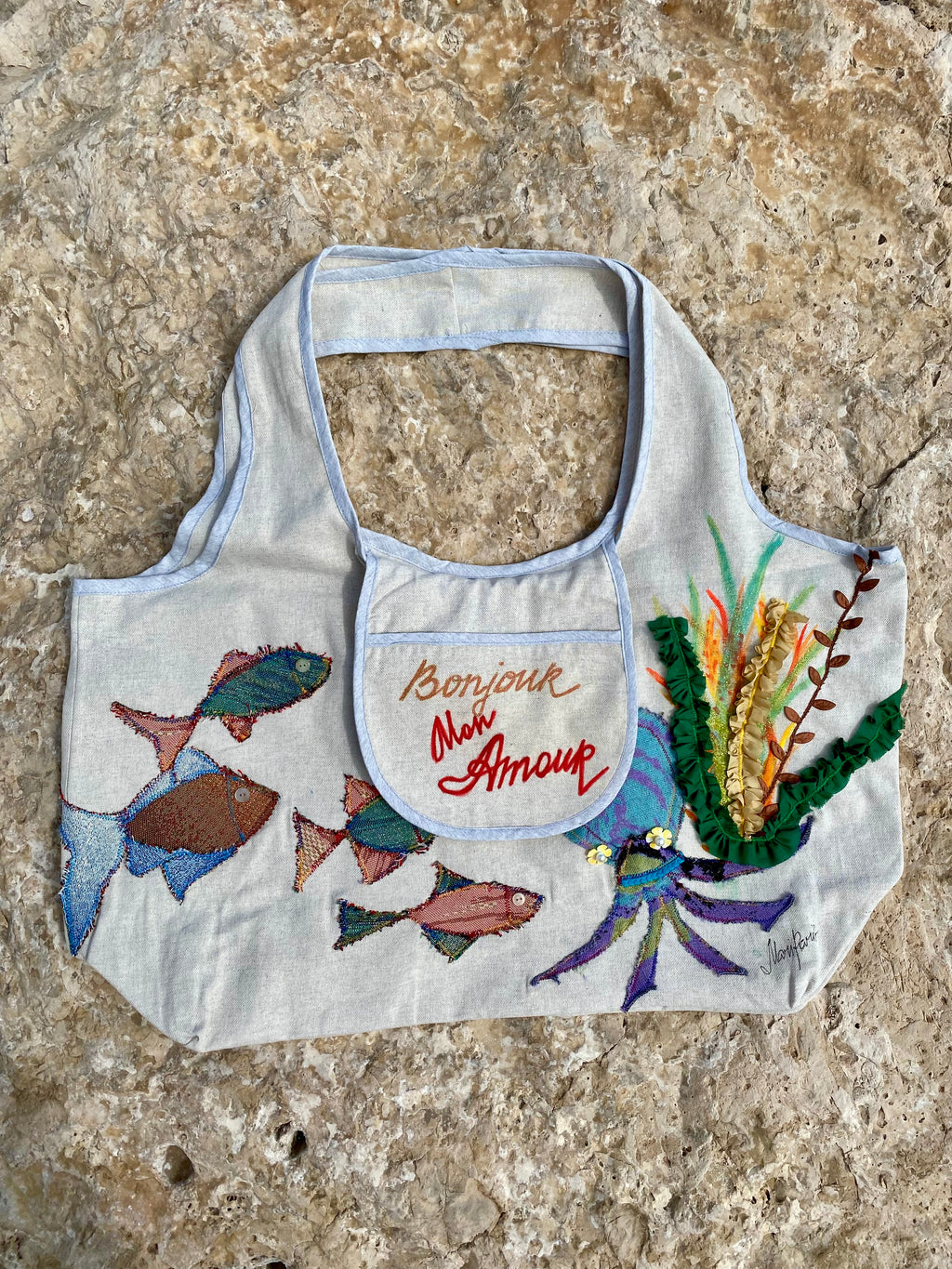 Grand Sac Cabas MariParis – Collection Trésors Marins