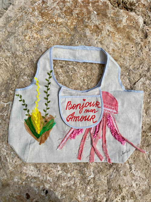 Grand Sac Cabas MariParis – Collection Trésors Marins