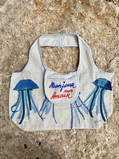 Grand Sac Cabas MariParis – Collection Trésors Marins