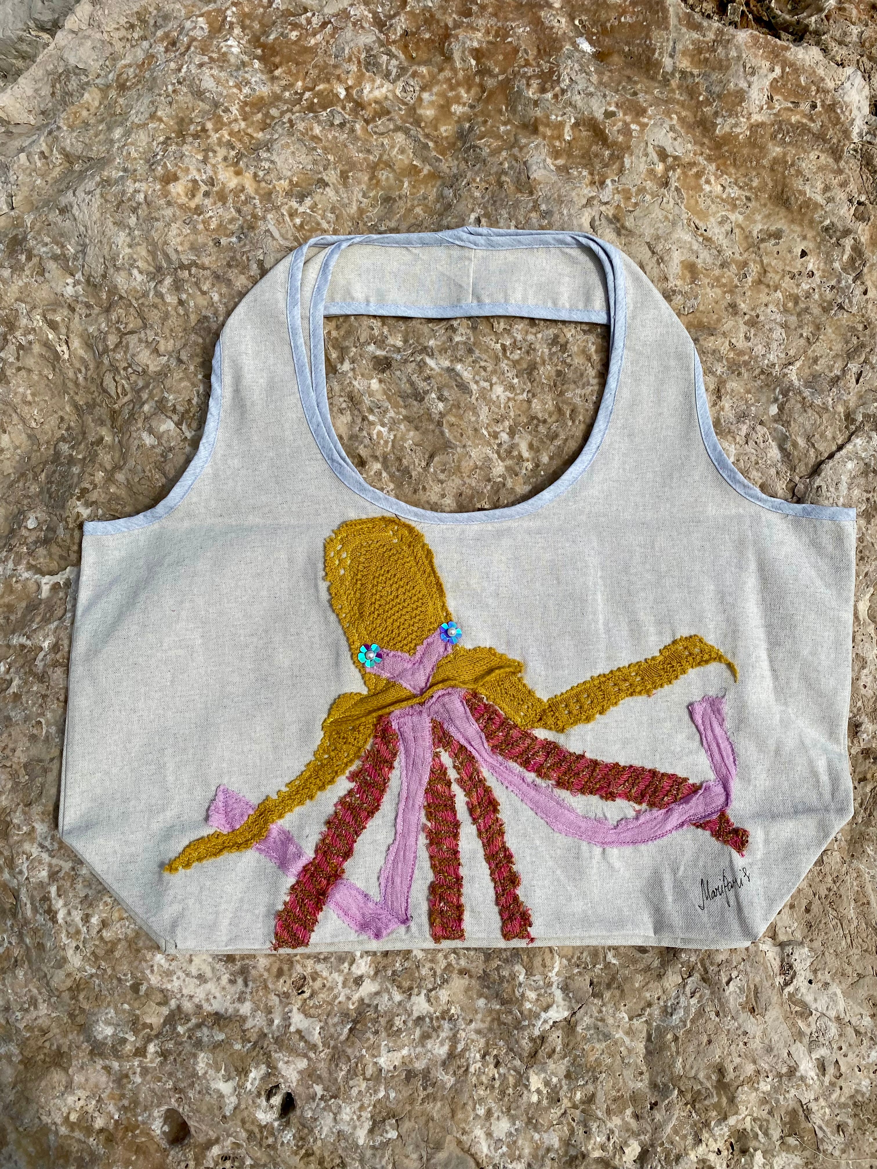 Grand Sac Cabas MariParis – Collection Trésors Marins