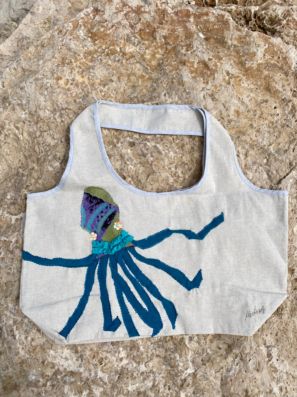 Grand Sac Cabas MariParis – Collection Trésors Marins