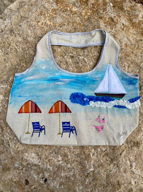 Grand Sac Cabas MariParis – Collection Trésors Marins