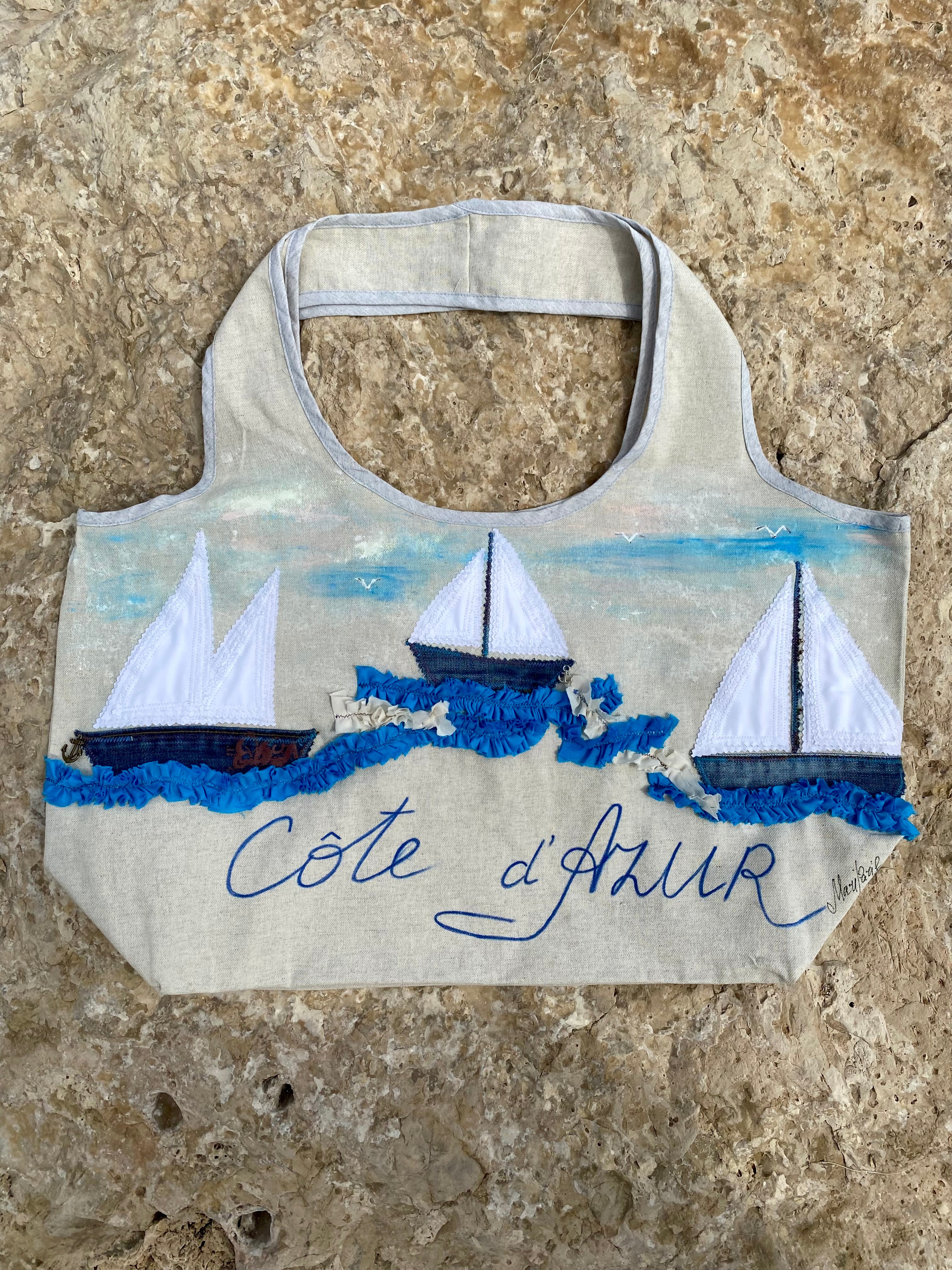 Grand Sac Cabas MariParis – Collection Trésors Marins