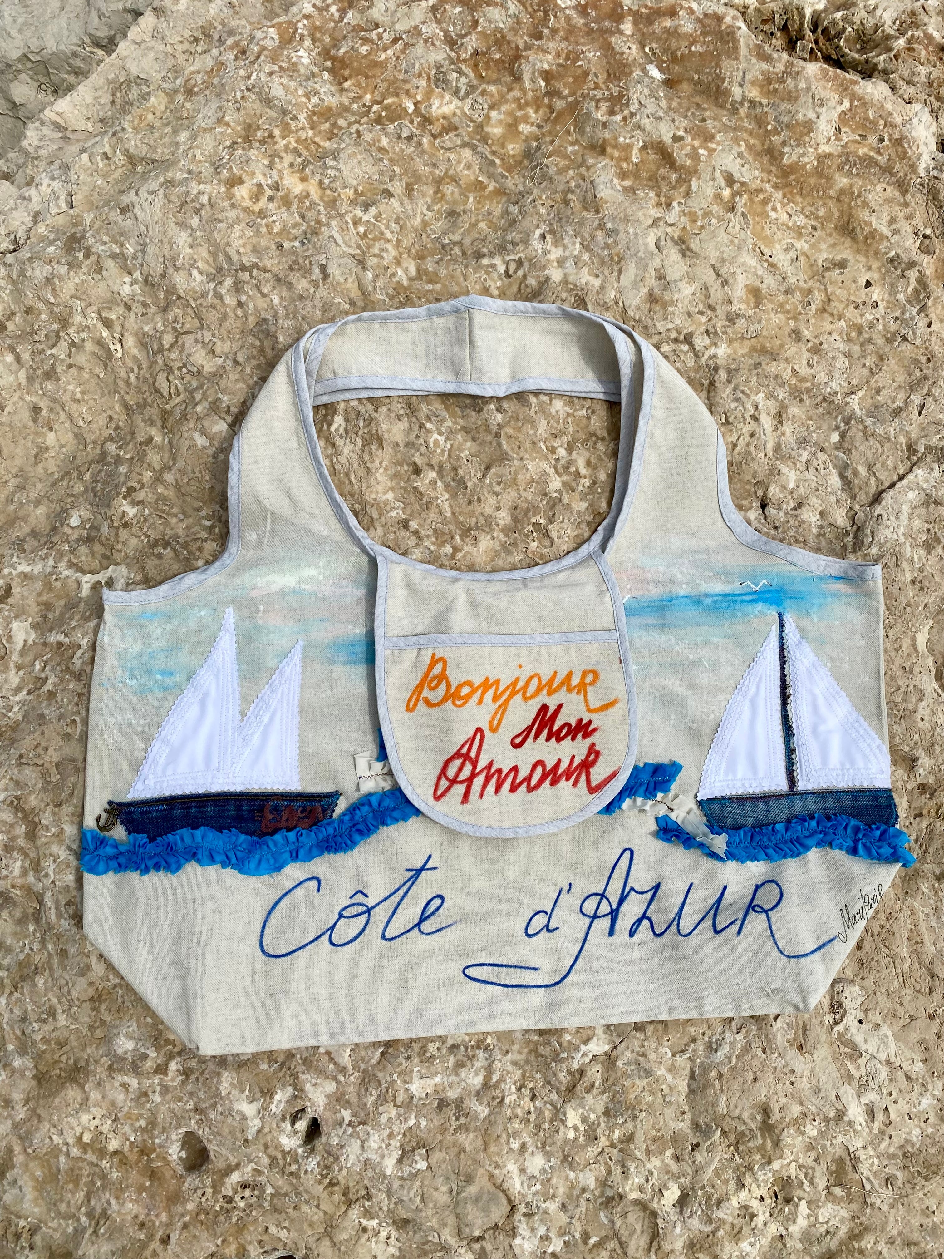 Grand Sac Cabas MariParis – Collection Trésors Marins