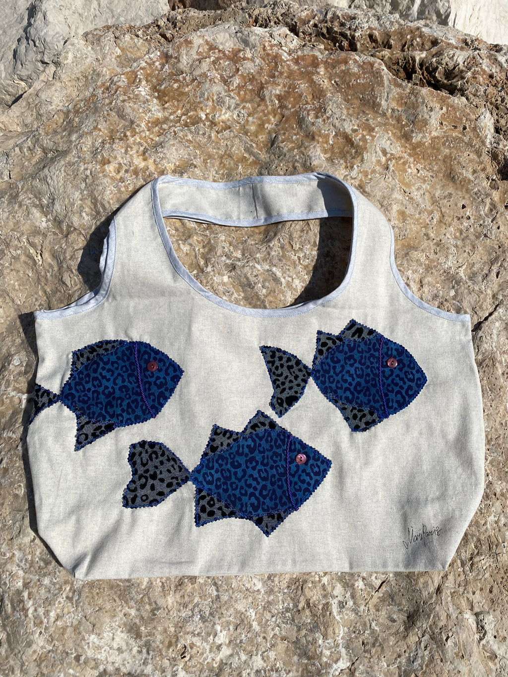 Grand Sac Cabas MariParis – Collection Trésors Marins