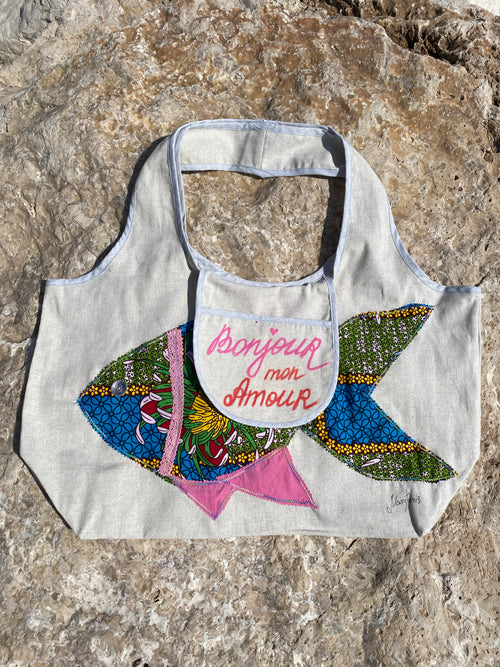 Grand Sac Cabas MariParis – Collection Trésors Marins